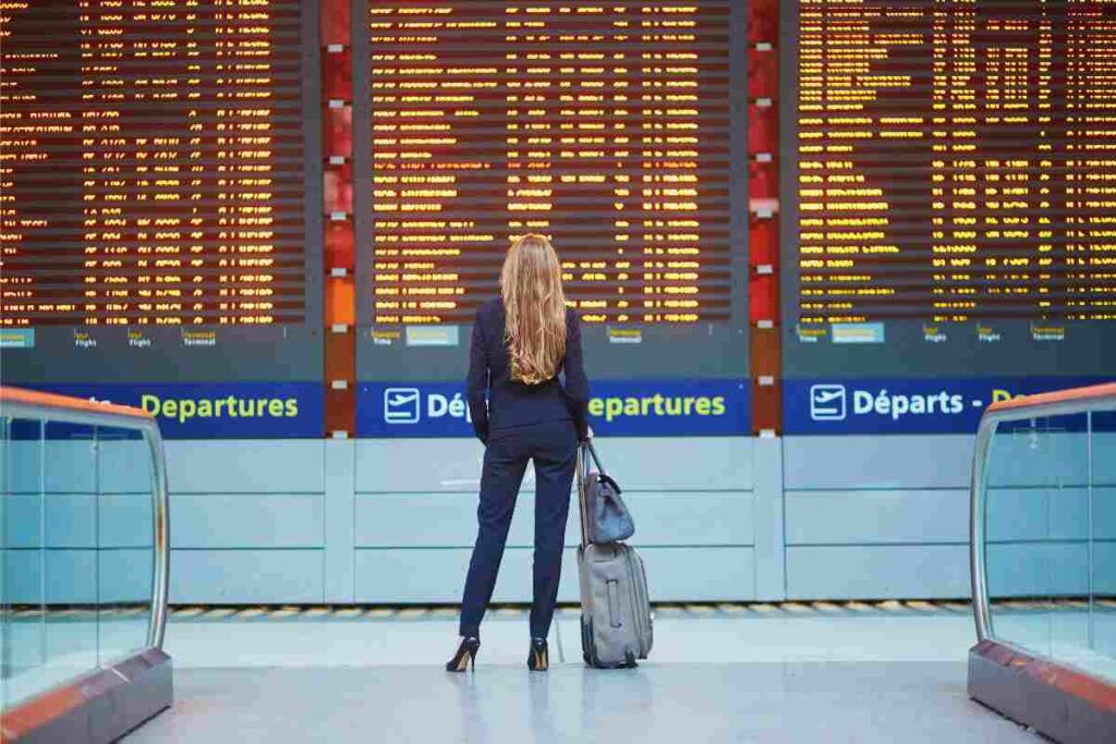Turista aeroporto