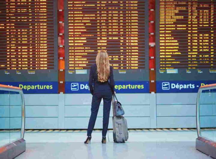 Turista aeroporto