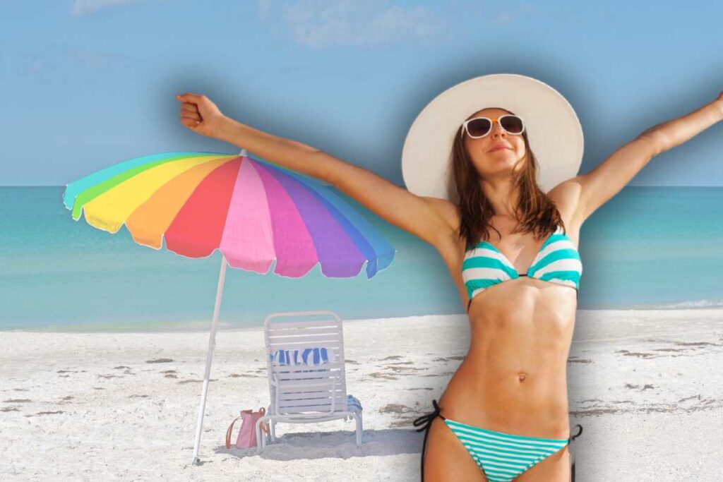 spiaggia ombrellone gratis